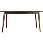 Dark brown mango wood dining table (oscar) 150x90 with blemishes