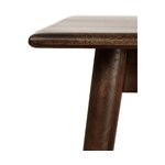 Dark brown mango wood dining table (oscar) 150x90 with blemishes