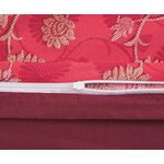 Red patterned satin bedding set 2-piece otello (bassetti) whole