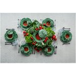 Тарелка для закусок зеленого дизайна с капустой (vista alegre) целиком