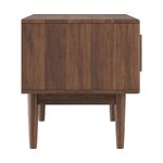Dark brown mango wood TV stand (paul) 180cm with blemishes.