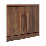 Dark brown mango wood TV stand (paul) 180cm with blemishes.