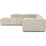 Beige sametti moduulisohva (Lennon) kauneusvirheellä