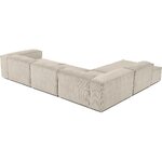 Beige sametti moduulisohva (Lennon) kauneusvirheellä