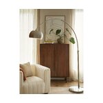 Silver floor lamp (bowie) with cosmetic flaws