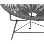Design-nojatuoli (bahia), jossa on kauneusvirheitä.