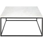 White-black marble coffee table alys 120x75cm with small cosmetic defects