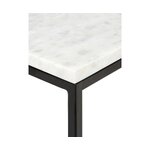 White-black marble coffee table alys 120x75cm with small cosmetic defects