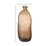 Ruskea design-kukkamaljakko (dina) kauneusvirheellä