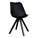Valgomojo kėdė juodai juodomis kojomis (bergen)