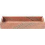 Red marble tray (venice) intact