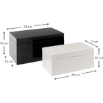 Set of 2 storage boxes (kylie) intact