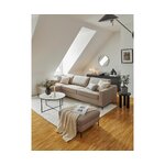 Šviesiai pilka sofa su daiktadėže (cucita) nekomplektuota