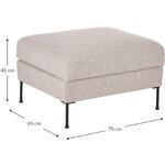 Šviesiai pilka sofa su daiktadėže (cucita) nekomplektuota