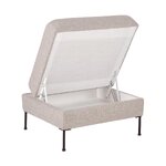 Šviesiai pilka sofa su daiktadėže (cucita) nekomplektuota