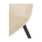 Light beige-black chair (karla) intact