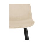 Light beige-black chair (karla) intact