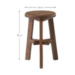 Solid wood stool (stool) intact