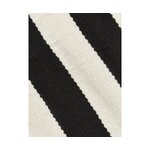 Wool carpet with black and white stripes (donna) 160x230 intact