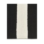 Wool carpet with black and white stripes (donna) 160x230 intact