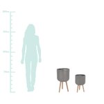 Набор уличных подставок для цветов 2 шт. Мари (Биццотто) нетронутые