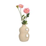 Beige design flower vase people (kersten) intact