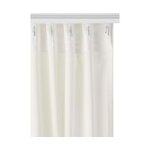 Balts samta aizkars 2gab nora (ellos) 140x250 vesels