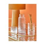 Lasinen vesikannu kultaisella reunalla (minna) ehjä