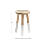 Solid wood stool brocsy (la forma)