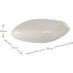 Светло-серый дизайнерский журнальный столик (пьетра) с недостатками красоты