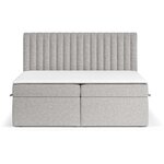 Gray continental bed with storage spencer (maison de reve) 160x200 intact
