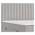 Gray continental bed with storage spencer (maison de reve) 160x200 intact