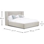 Light gray bed with storage (star) 160x200 intact