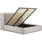 Light gray bed with storage (star) 160x200 intact