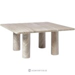 Beež Marmorist Diivanilaud (Mabel) 80x80