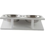Dog bowls with holder odie (jotex) intact