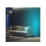 Black led floor lamp lumos (asir) with beauty defect