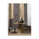 Black and white Japanese-style bench 44 cm x 90 cm x 40 cm (jessy)