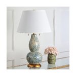 Table lamp with glass cotton shade (marie)