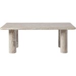 Beige marble coffee table (mabel) 50x100 with cosmetic defects