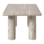 Beige marble coffee table (mabel) 50x100 with cosmetic defects