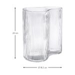 Glass design flower vase (dawn) intact