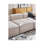 Bright large modular sofa with extended part (Lennon) intact