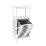 Bathroom shelf set with laundry basket (kit) intact