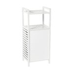 Bathroom shelf set with laundry basket (kit) intact