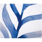 Valge-Sinine Lehemustriga Puuvillane Padjapüür Francine (Maison Majolie) 65x100