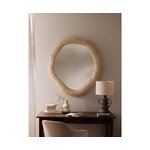 Sienas spogulis (topraks) ar organisku formu, poliresīna rāmis, neskarts