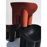 Black garden armchair roly poly (dryade)