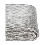 Gray patterned and fringed cotton plaid (alistair) 130x170 whole