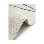 Krēmkrāsas kokvilnas paklājs ar zig-zag rakstu (asisa) 80x150 vesels